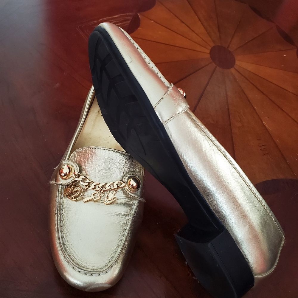 Covington loafers for women very comfortable gold color